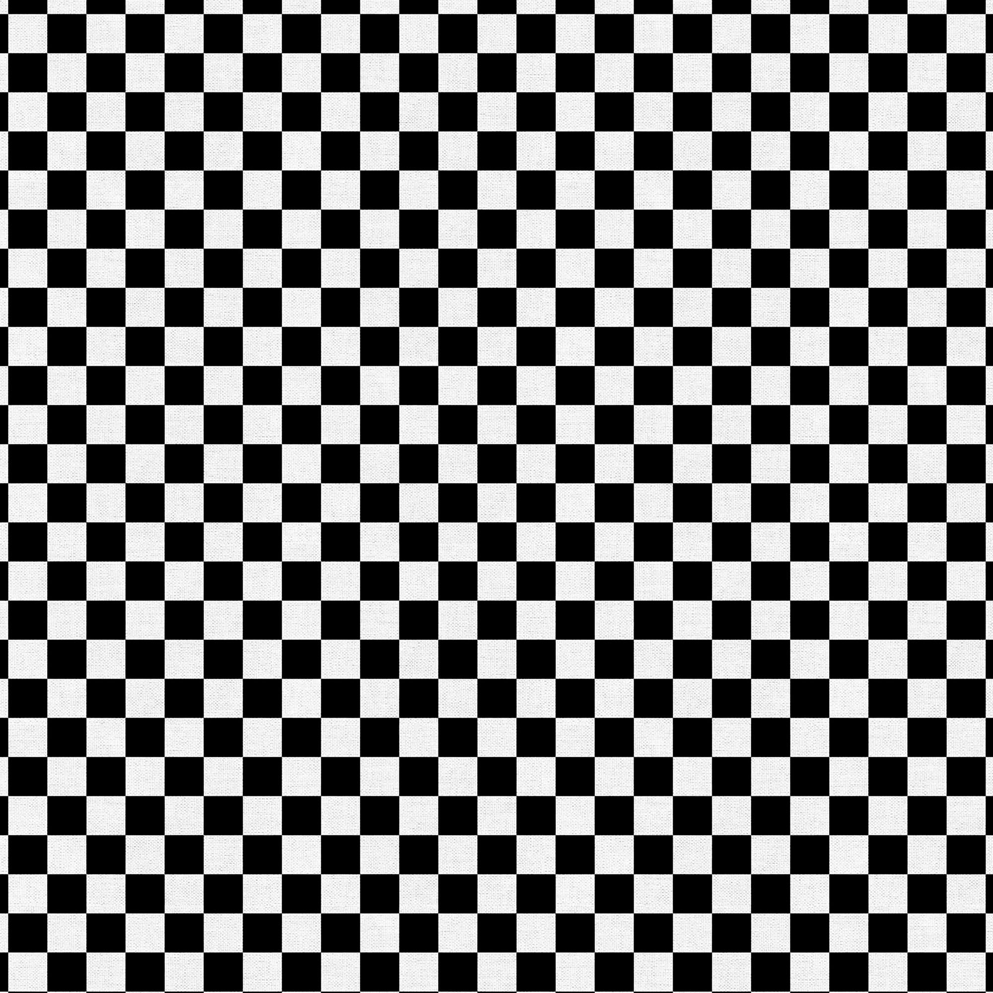 Fabric Editions Black Tile Check Cotton Fabric